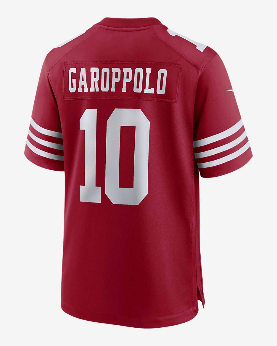 Maillot de football americain NFL San Francisco 49ers Jimmy Garoppolo pour homme